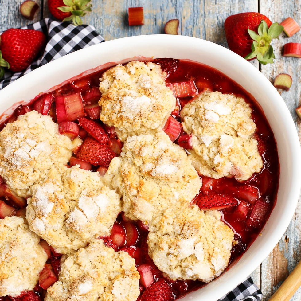 Strawberry Rhubarb Cobbler